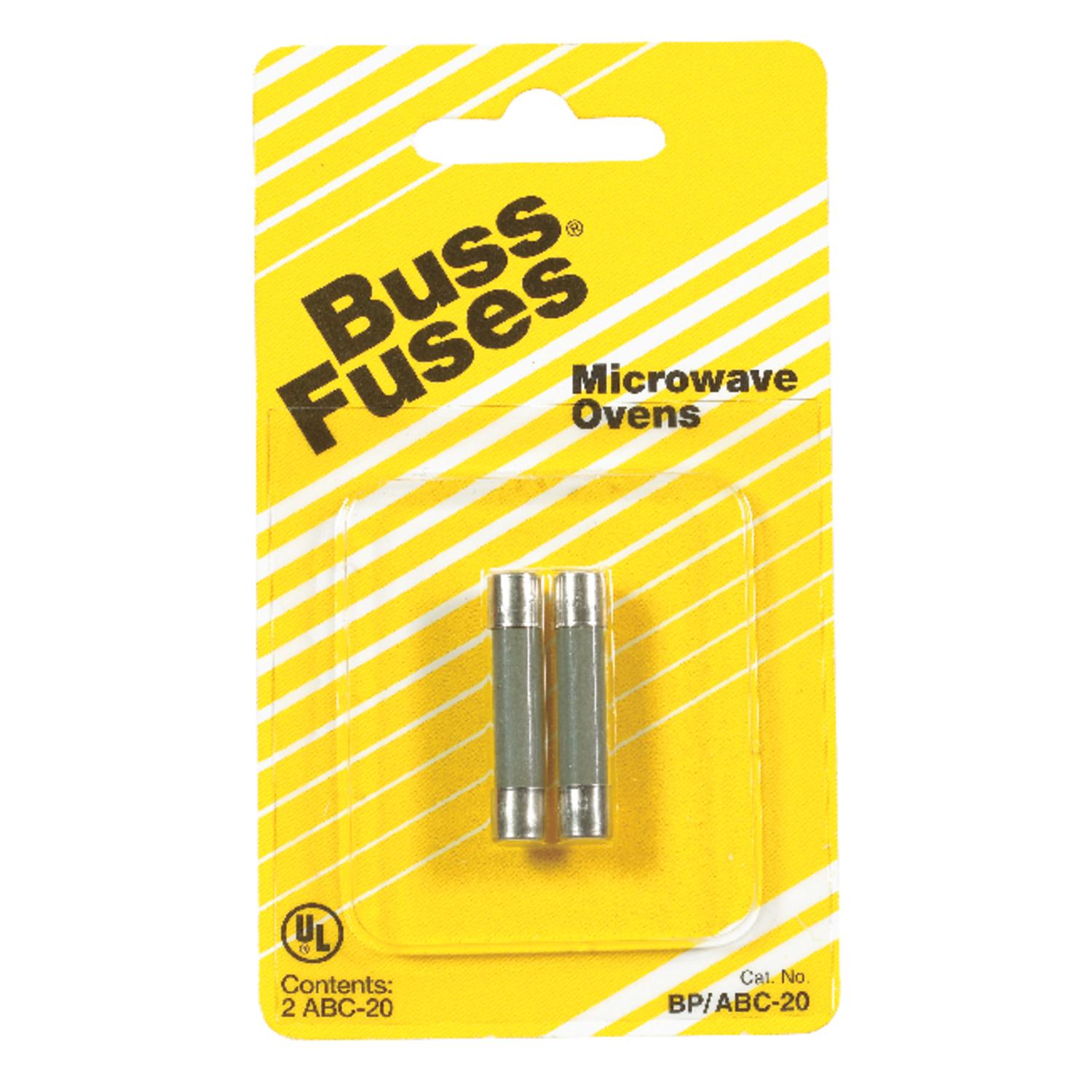 Bussmann 20 amps Fast Acting Microwave Fuse 2 pk Mfr# BP/ABC-20
