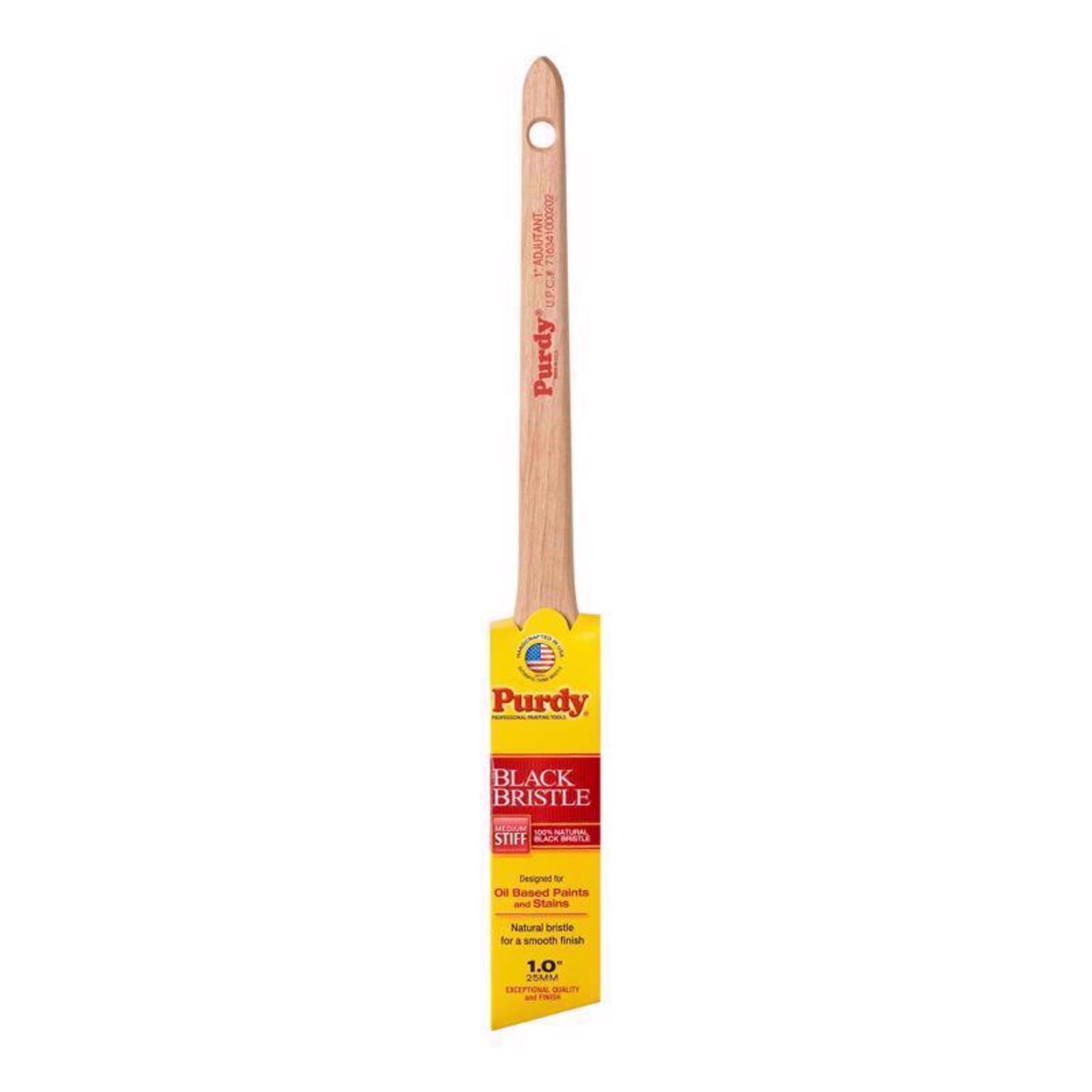 Purdy Black Bristle Adjutant 1 in. Medium Stiff Angle Trim Paint Brush