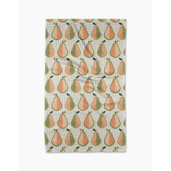 Geometry Multicolor Polyester Mod Pears Kitchen Towel 1 pk