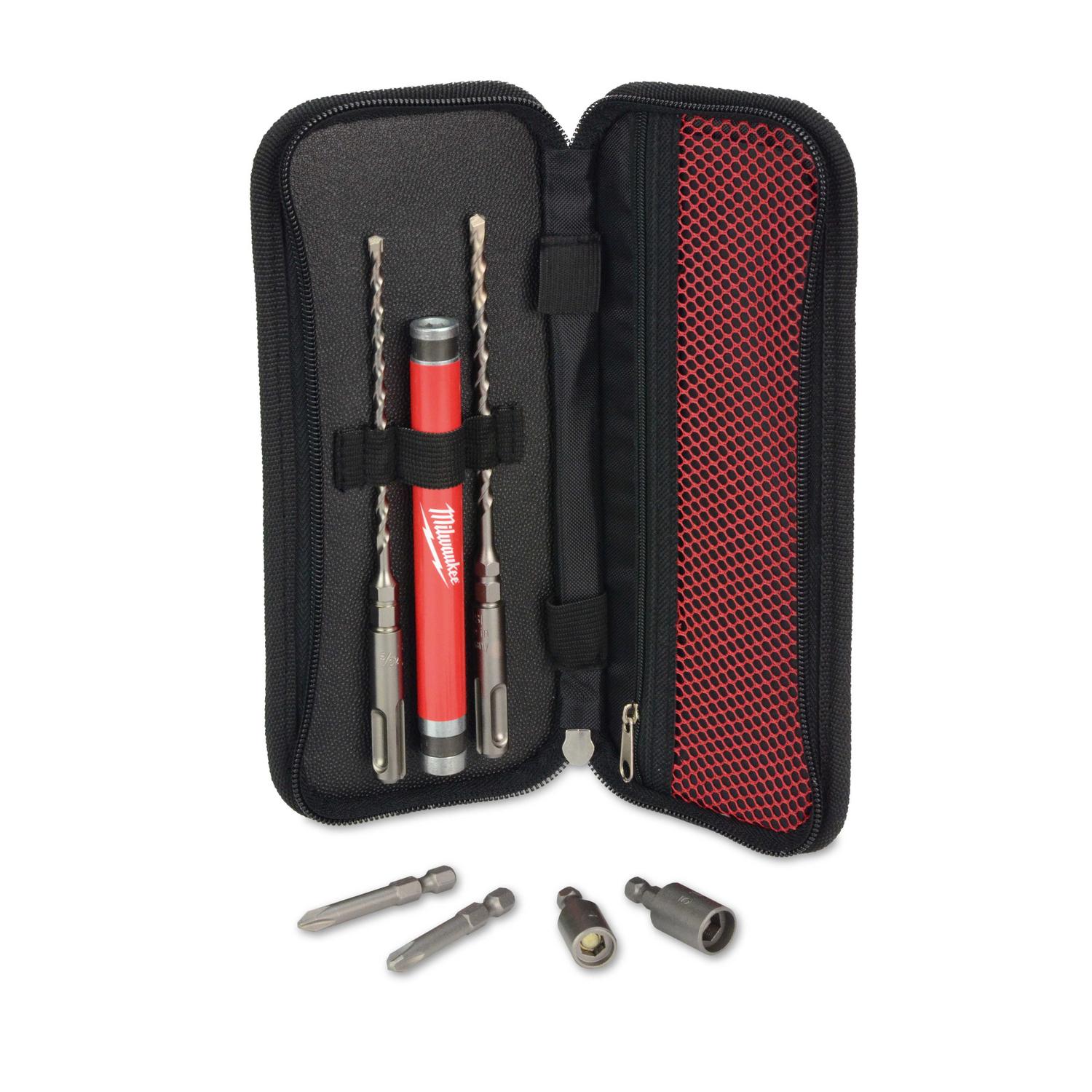 Photos - Drill Bit Milwaukee Tapcon Assorted Carbide Tipped SDS-plus Screw Installation Kit SDS-Plus Shank 7 pc 48-20-7497 