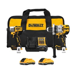 DEWALT 20V MAX XR Cordless Brushless 2 Tool Hammer Drill and Impact Driver Kit