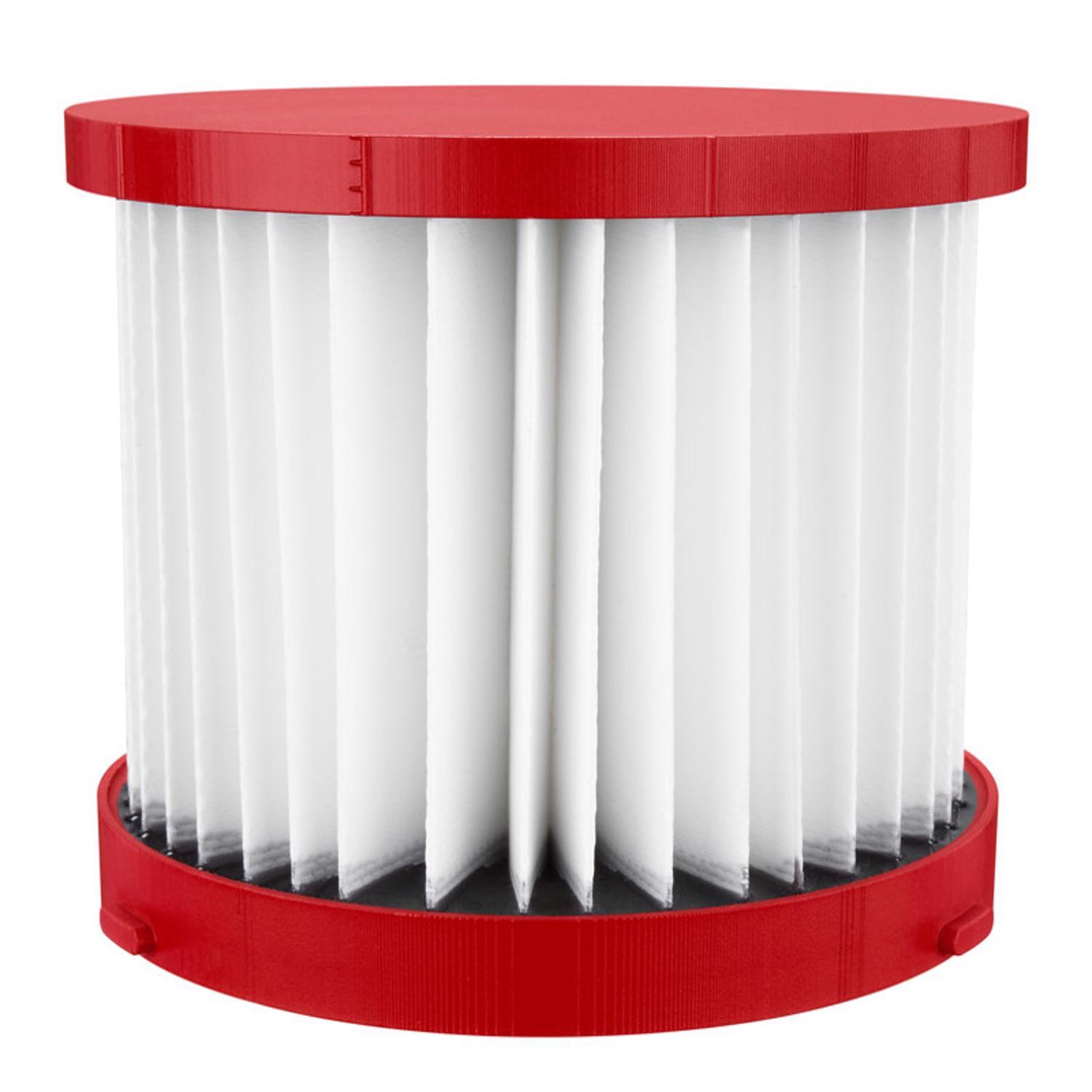Milwaukee 2.7 in. D Shop Cartridge Wet/Dry HEPA Filter 1 pc Mfr