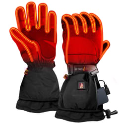 ActionHeat Men's Heated Snow Gloves Black XXL 1 pk