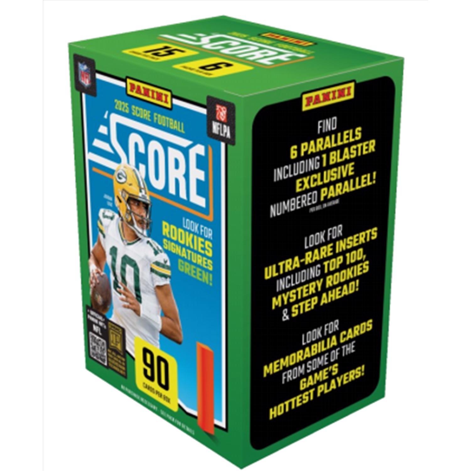 Panini 2025 Score Football Blaster Box Trading Cards Mfr# 2-18446