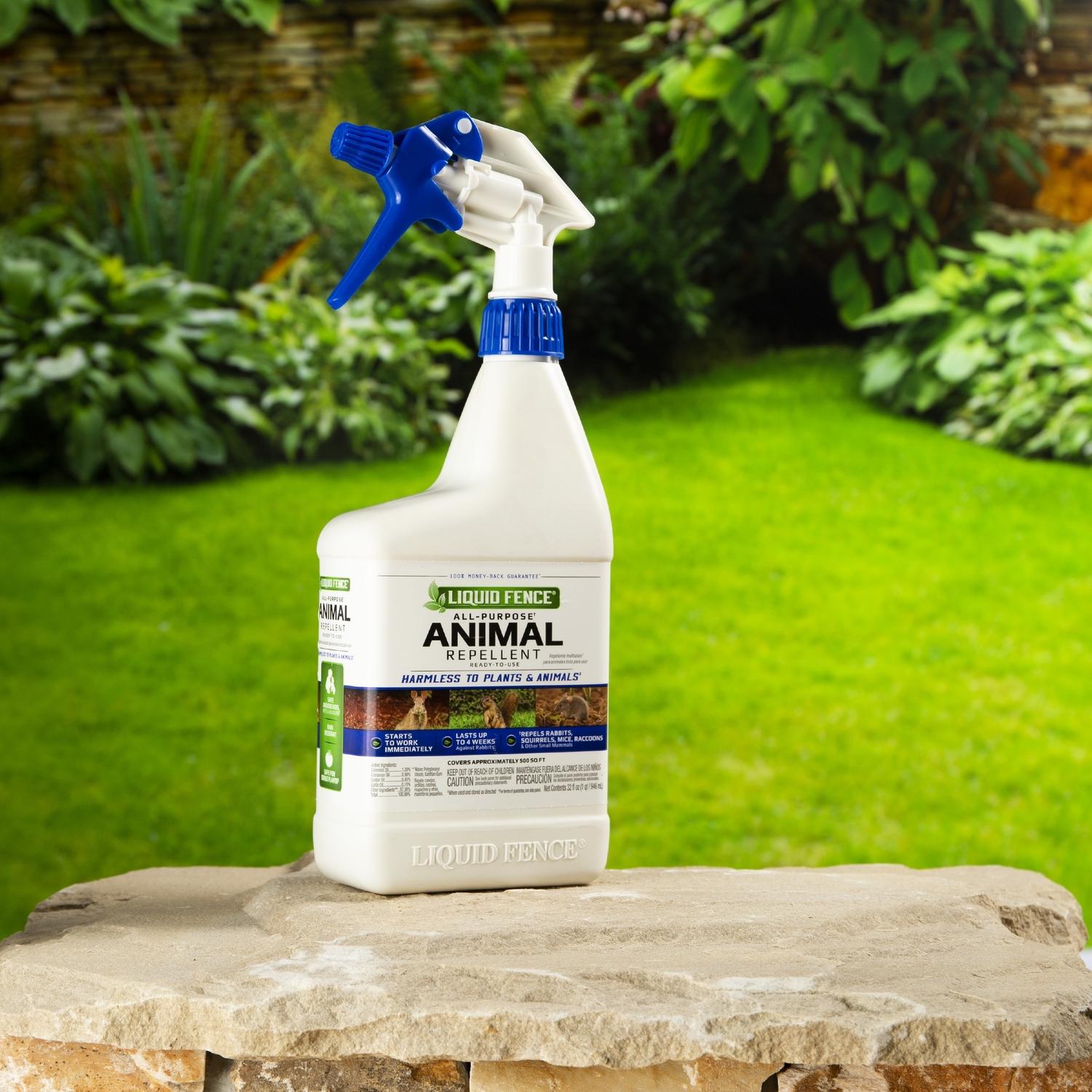 Liquid Fence Animal Repellent Spray For All Animals 32 oz Mfr# HG