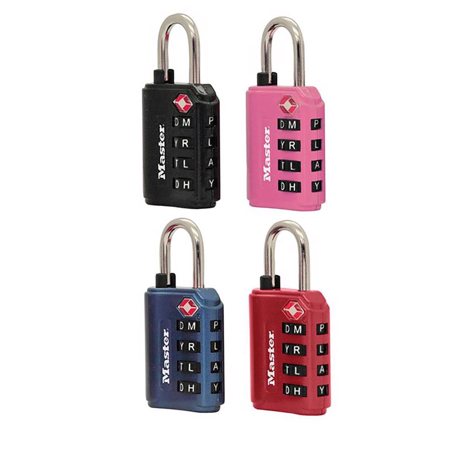 l Master 45ｇ 5個セット Master Lock 1-5/32 in. H X 1 3/8 in. W Steel 4-Dial Combination
