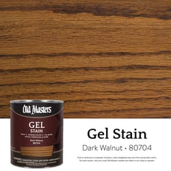 Old Masters Semi-Transparent Dark Walnut Oil-Based Alkyd Gel Stain 1 qt