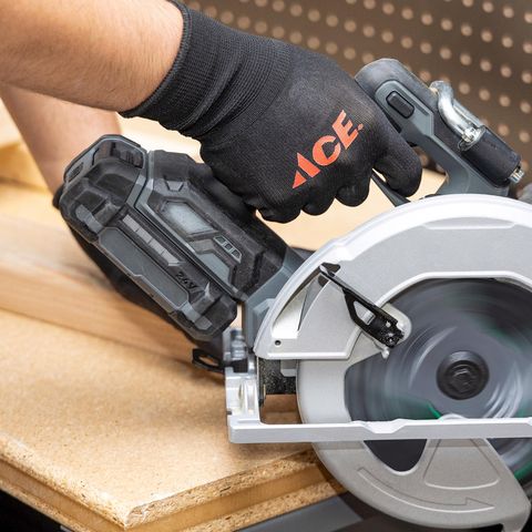 Ace Men's Indoor/Outdoor Coated Work Gloves Black L 1 pair Mfr