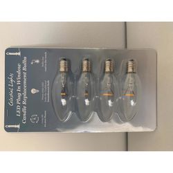 Celestial Lights Celestial LED C7 Clear/Warm White 4 ct Replacement Christmas Light Bulbs 0 ft.