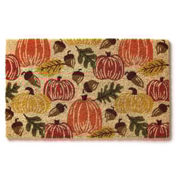 Entryways 17 in. W X 28 in. L Multicolored Harvest Hues Coir Door Mat