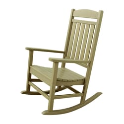 Ivy Terrace Classics Sand HDPE Frame Contoured Rocking Chair