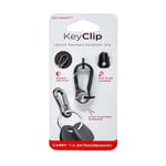 KeySmart KeyClip Stainless Steel Silver Carabiner Key Chain Mfr