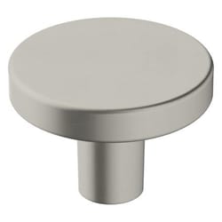 Amerock Versa Contemporary Round Cabinet Knob 1-3/8 in. D 1 in. Satin Nickel 1 pk
