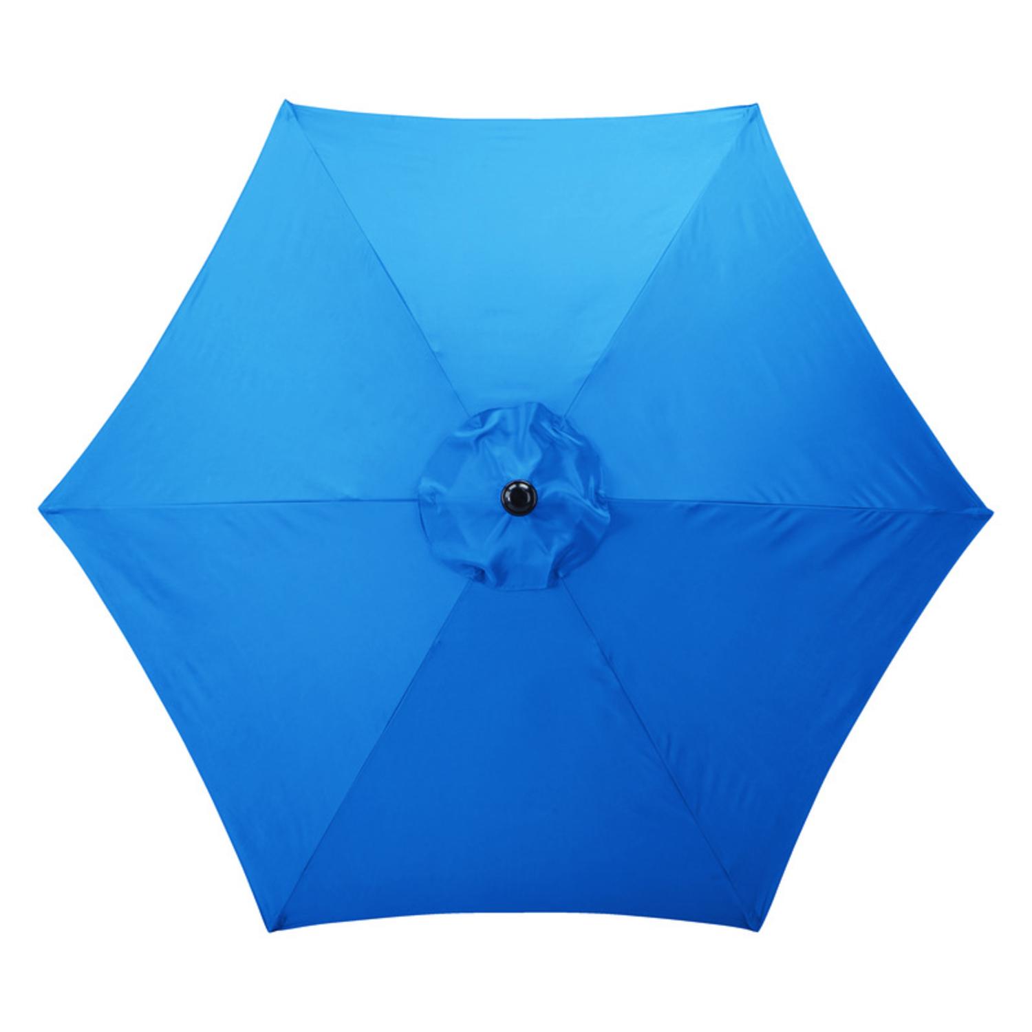 Photos - Parasol Living Accents 9 ft. Tiltable Royal Blue Market Umbrella UM90BKOBD34RB