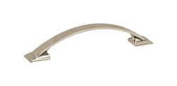Amerock Candler Transitional Arch Cabinet Pull 3-3/4 in. Polished Nickel Silver 1 pk