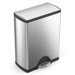 Simplehuman 50 L Silver Stainless Steel Step Trash Can