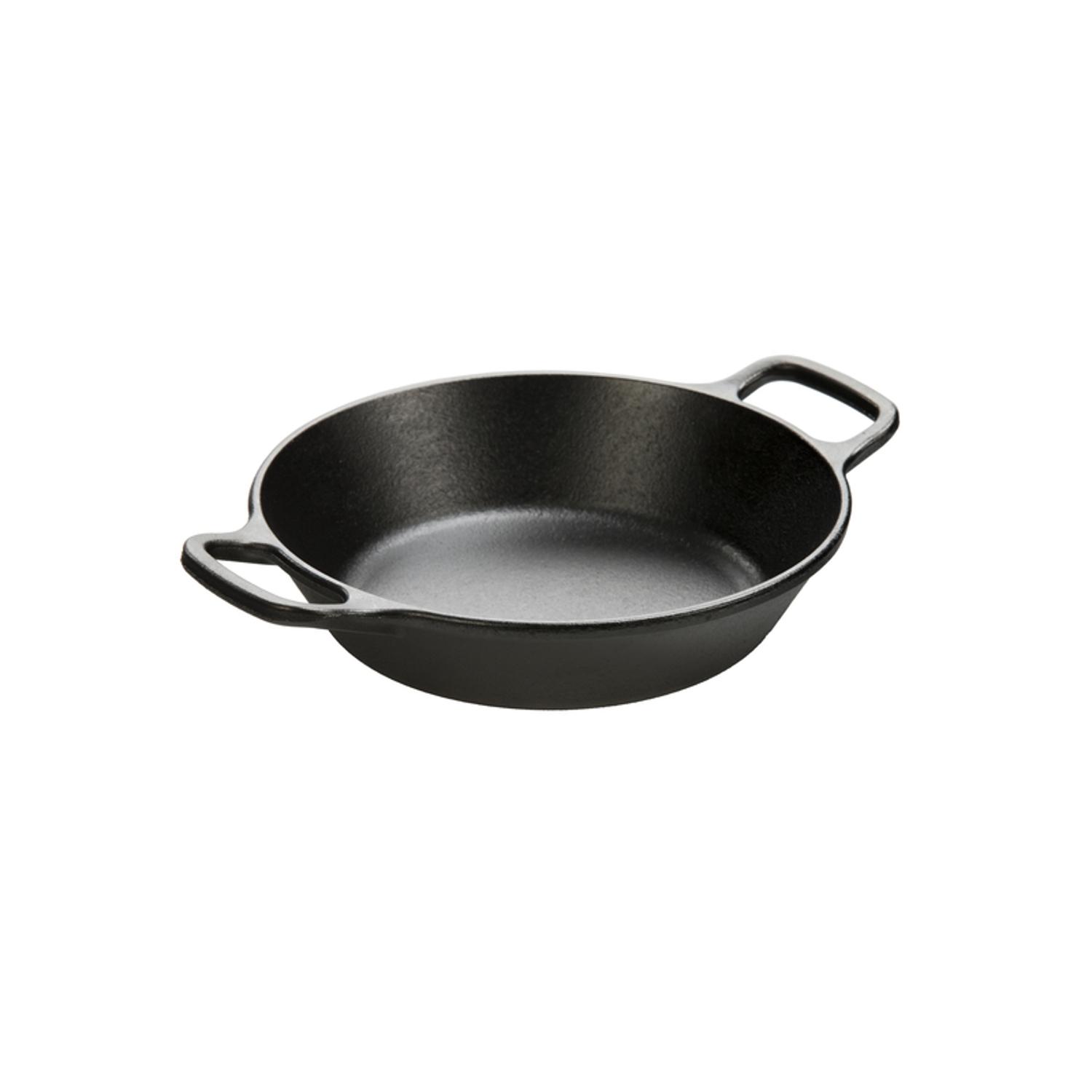 8 Inch Seasoned Cast Iron Dual Handle Pan - Thumbnail 3