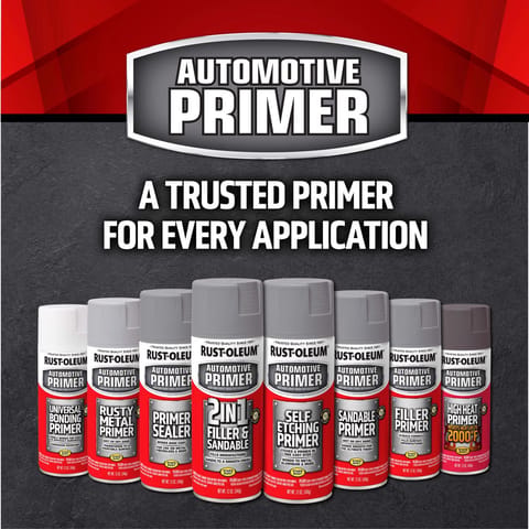 Rust-Oleum High Heat Gray Automotive Spray Primer 12 oz Mfr