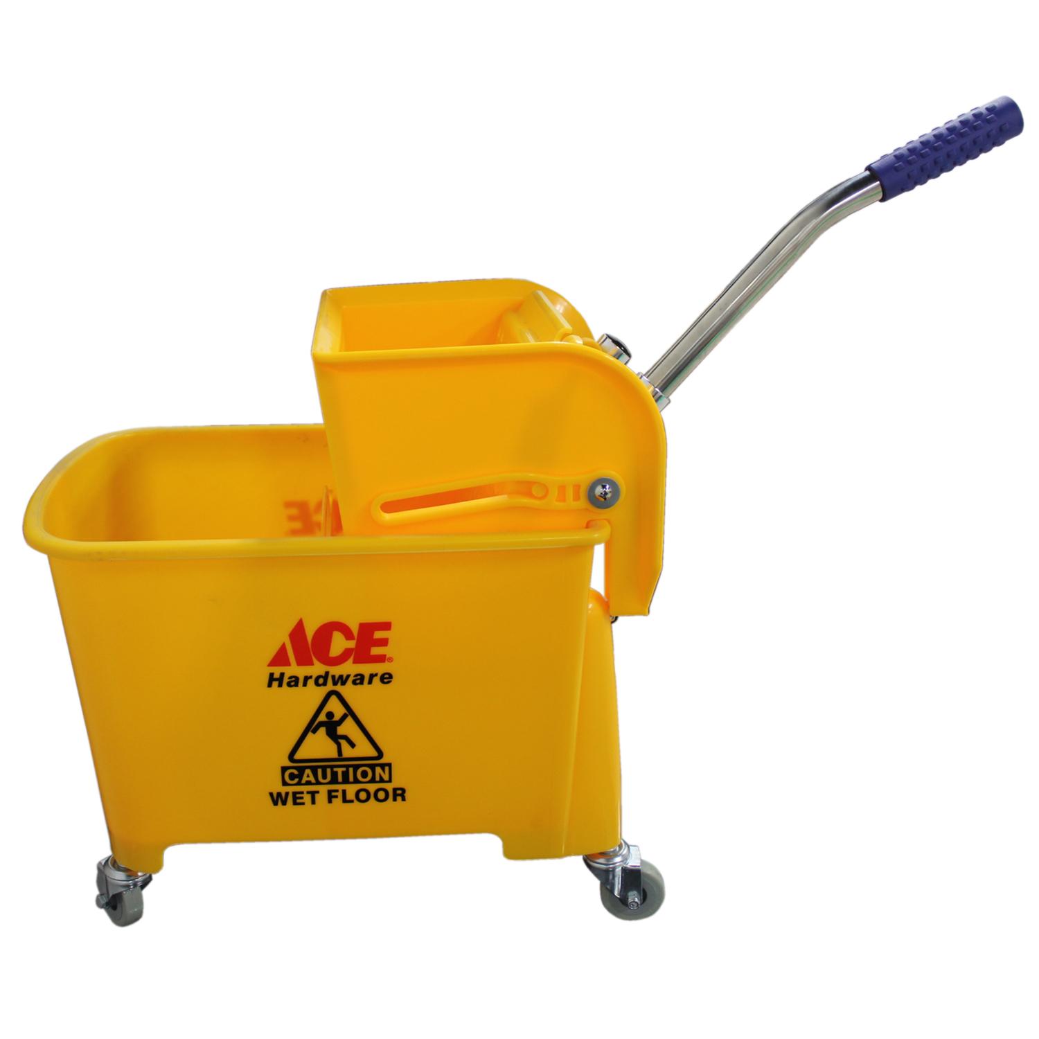 Ace 21 qt Wringer Bucket Yellow Mfr# 2Y/2021-2Y-964 - Ace Hardware