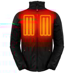 ActionHeat S Long Sleeve Men's Full-Zip Heated Jacket Kit Black