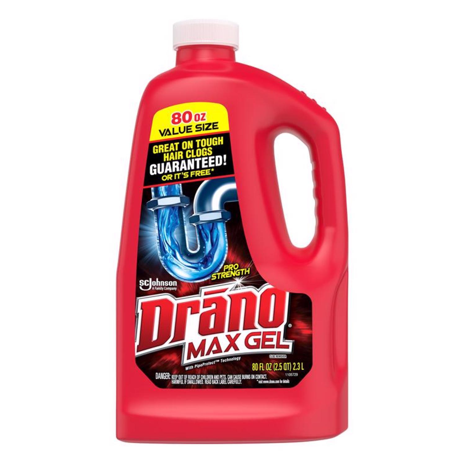 Drano Professional Strength Gel Clog Remover 80 oz Mfr# 40109