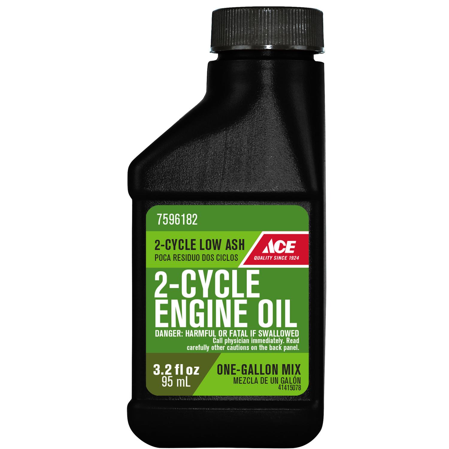 Ace 2-Cycle 40:1 Low Ash Engine Oil 3.2 oz Mfr# AH2JFS32 - Ace