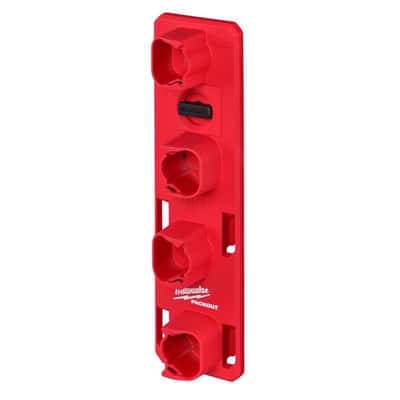 Milwaukee Packout Garage Organizer Battery Rack Black/Red
