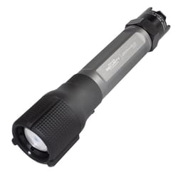 Police Security Zephyr-R Tactical 1500 lm Black/Gray LED Rechargeable Flashlight 18650 Battery