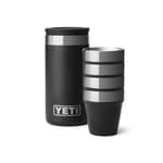 YETI 1.7 oz Black Stainless Steel Packable Shot Glass Set Mfr