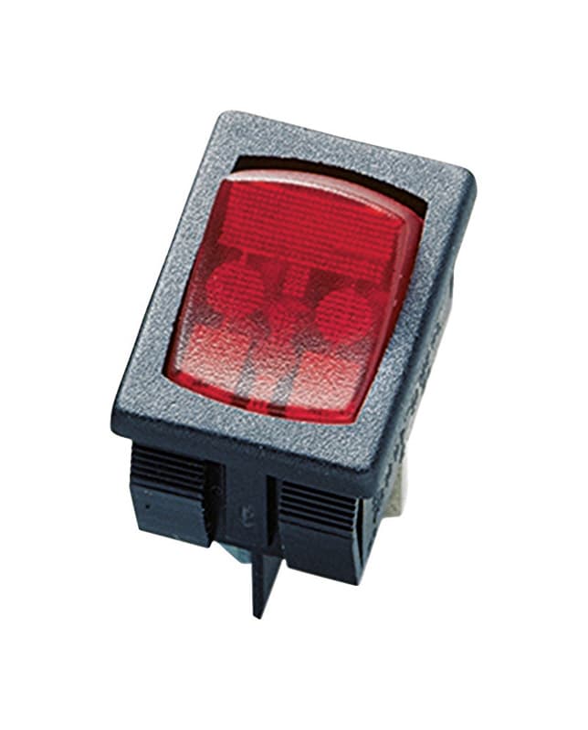 Gardner Bender 10 amps Rocker Switch Black/Red 1 pk Mfr# GSW
