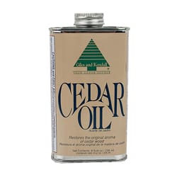 Giles & Kendall Low Luster Clear Fully-Transparent Oil-Based Cedar Oil 8 oz