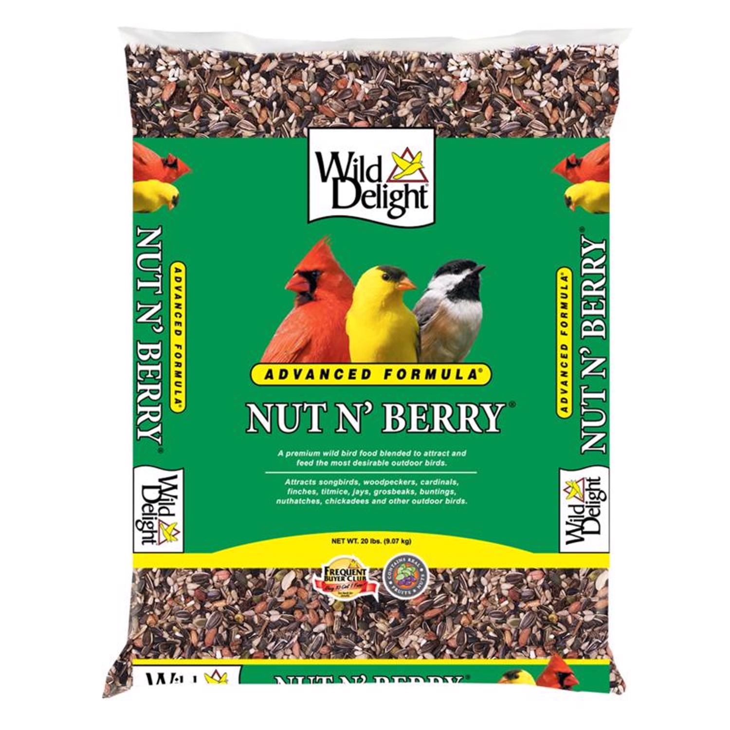 Nut N Berry Assorted Species Sunflower Kernels Wild Bird Food 20 lb