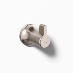 Kohler Sivaro 2.42 in. H X 2.08 in. W X 2.5 in. L Vibrant Brushed Nickel Silver Robe Hook