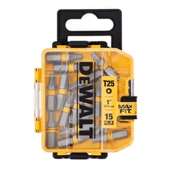DeWalt Max Fit Torx T25 X 1 in. L Screwdriver Bit Set Steel 15 pc
