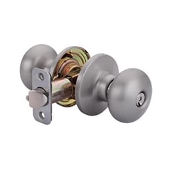 Ace Colonial Knob Satin Nickel Entry Door Knob KW1 1-3/4 in.