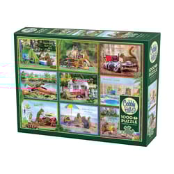 Cobble Hill Squirrels on Vacation Jigsaw Puzzle Multicolored 1000 pc