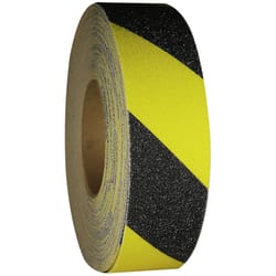 Master Stop Black/Yellow Anti-Slip Tape 2 in. W X 60 ft. L 1 pk