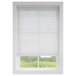 Levolor Basics Vinyl 1 in. Blinds 27 in. W X 64 in. H White Cordless