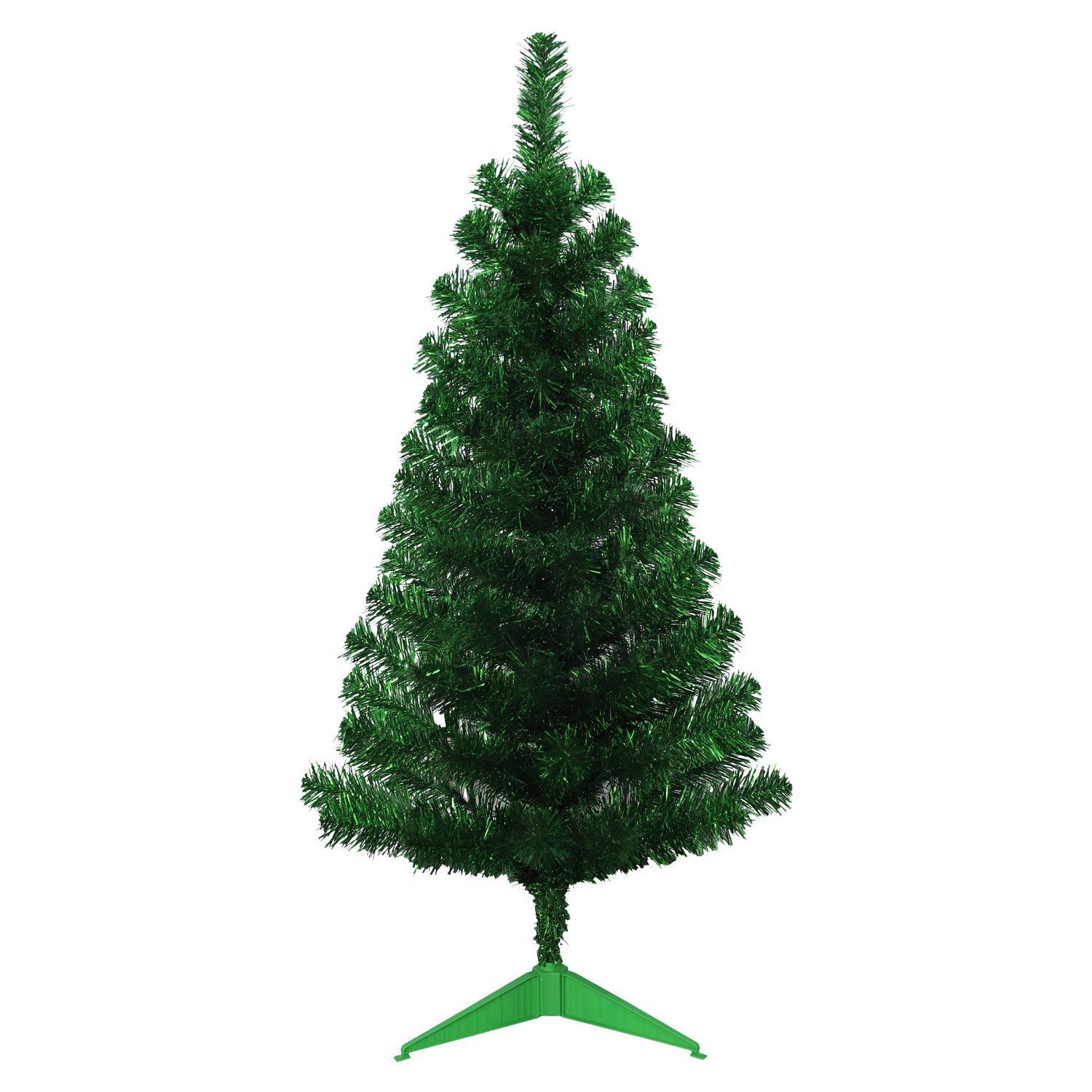 WHAT WE WANT WWW Xmas tree クリスマス　ワット Giftwares 3 ft. Full Tinsel Green Christmas Tree Mfr# GW24-X107G