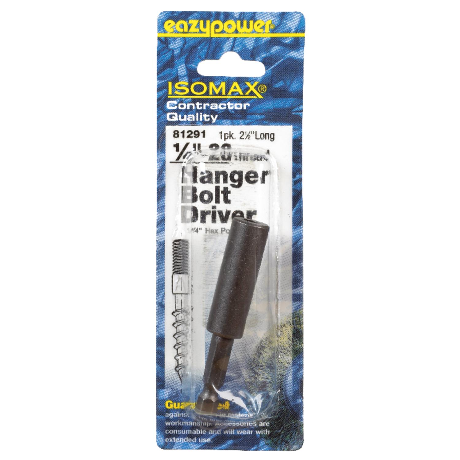 Eazypower Isomax Hex 1/4 in.-20 X 2-1/2 in. L Screwdriver Bit