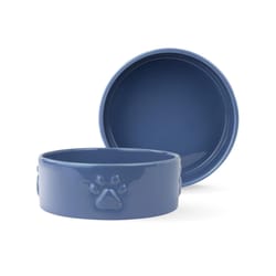 Fringe Studio Navy Ceramic 4 cups Pet Bowl For Dogs