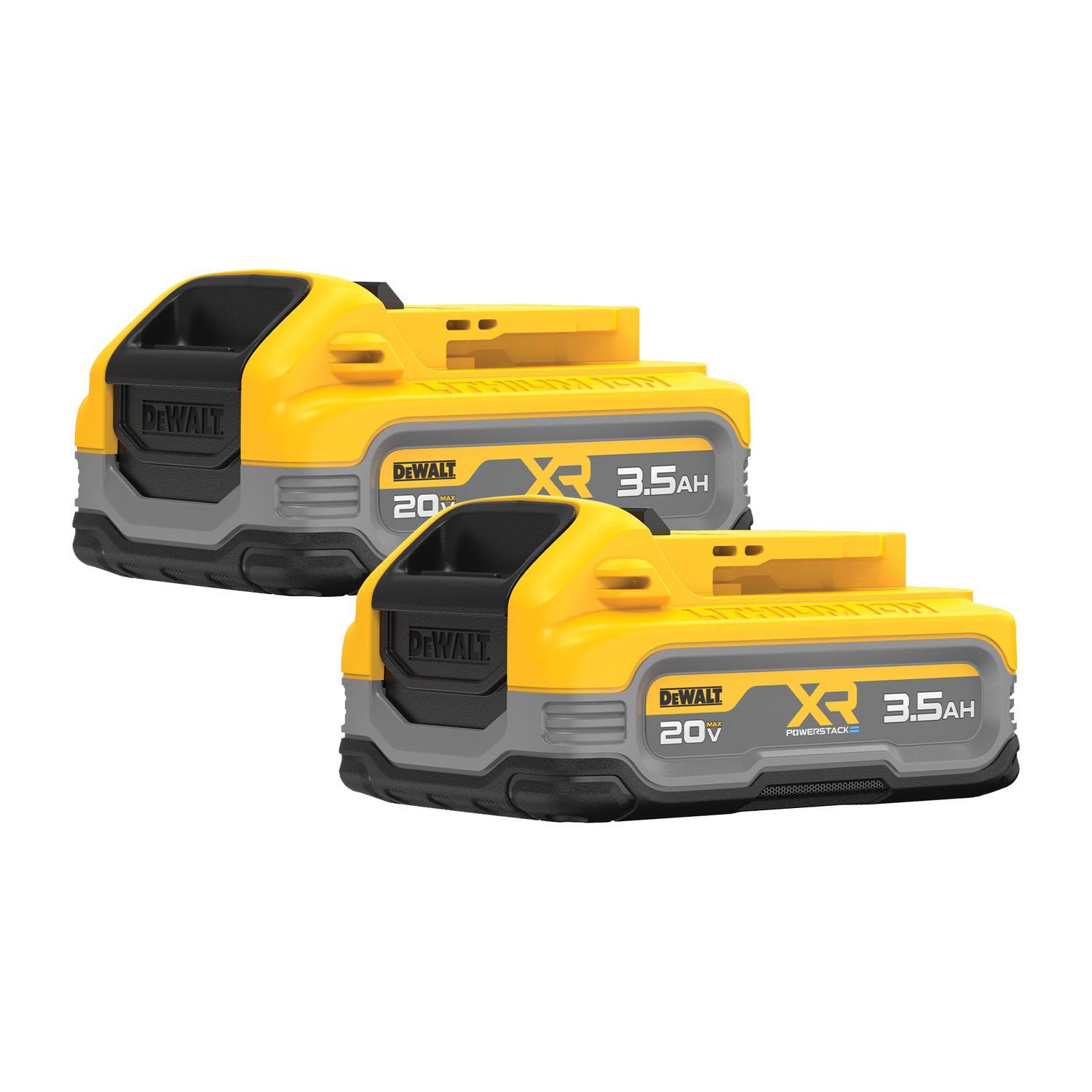 DeWalt 20V MAX XR POWERSTACK DCBP320-2 3.5 Ah Lithium-Ion Battery 2 pc