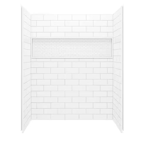Bootz 74 in. H X 60 in. W X 30 in. L White Shower Surround Mfr