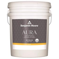 Benjamin Moore Aura Exterior Flat Base 3 Paint Exterior 5 gal