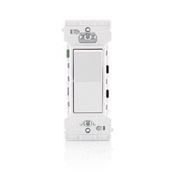 Leviton Lever Edge 15 amps Single Pole Rocker Rocker Switch White 1 pk