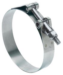 Ideal Tridon 1-5/8 in to 1-7/8 in. 163 Silver Hose Clamp With Tongue Bridge Stainless Steel Band T-B