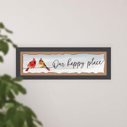 P Graham Dunn 9.75 in. H X 29.5 in. L Multicolored MDF Our Happy Place Wall Decor