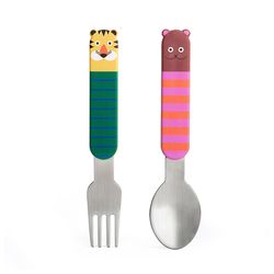 Kikkerland Kidoki Polypropylene/Stainless Steel Munch Mates