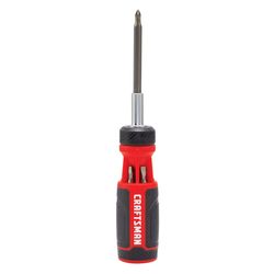 CRAFTSMAN Push-n-Pick Ratcheting Multi-Bit Screwdriver Kit 10.6 in. 7 pc