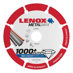 LENOX MetalMax 3 in. D X 3/8 in. X .050 in. thick Diamond/Metal Metal Cut-Off Blade 1 pc